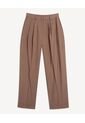 Pantalón Sastrero De Pinzas  Para Mujer Café Seven Seven de Seven Seven