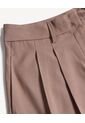 Pantalón Sastrero De Pinzas  Para Mujer Café Seven Seven de Seven Seven