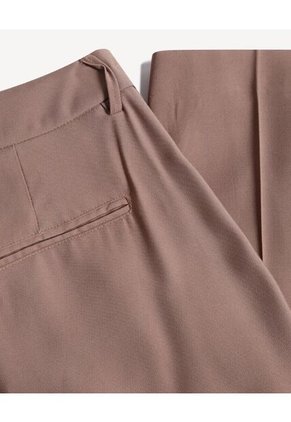 Pantalón Sastrero De Pinzas  Para Mujer Café Seven Seven