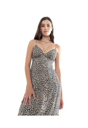 Vestido Para Mujer Manga Sisa Color Camel Marca Seven Seven #28171331