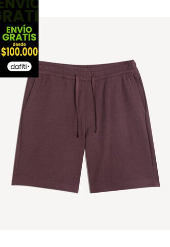 Bermuda Para Hombre Jogger Largo Color Café Marca Seven Seven #45100732 Seven Seven