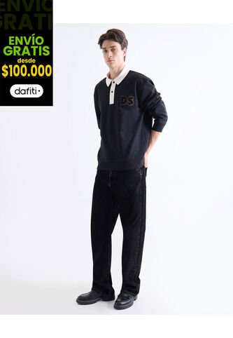 Jean Para Hombre Loose Color Negro Marca Seven Seven #45160661 Seven Seven