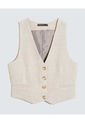 Chaleco Para Mujer  Color Crema Marca Seven Seven #28250127 de Seven Seven