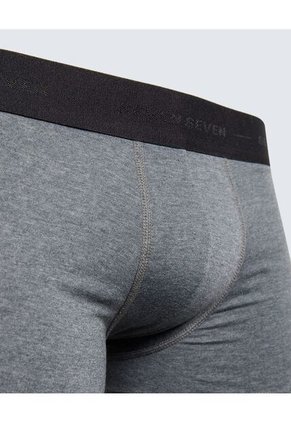 Boxer Para Hombre Fleat Seamer Corto Color Gris Oscuro Marca Seven Seven #45000352