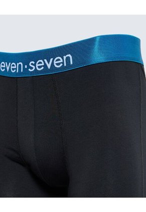 Boxer Para Hombre Fleat Seamer Medio Color Negro Marca Seven Seven #45000367