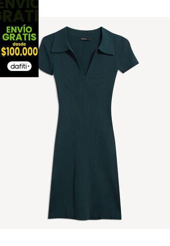 Vestido Para Mujer M/C Corto Color Verde Marca Seven Seven #28171438 Seven Seven