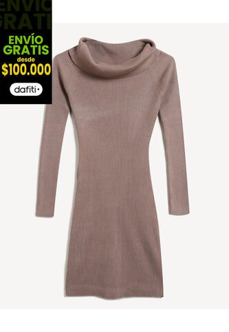 Vestido Para Mujer M/L Corto Color Taupe Marca Seven Seven #28171439 Seven Seven