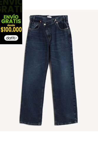 Jean Para Mujer Straight Color Azul Marca Seven Seven #28160980 Seven Seven