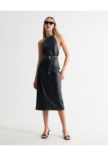 Vestido Para Mujer M/Sisa Largo Color Negro Marca Seven Seven #28171414