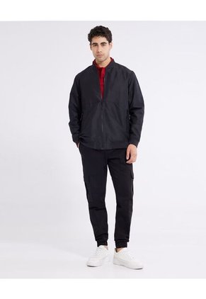 Chaqueta Para Hombre Bomber Color Negro Marca Seven Seven #45080397