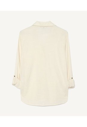 Blusa Para Mujer Manga Larga Color Marfil Marca Seven Seven #28123774