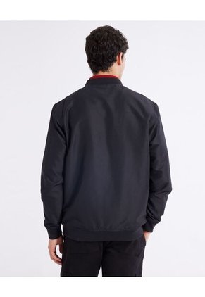 Chaqueta Para Hombre Bomber Color Negro Marca Seven Seven #45080397