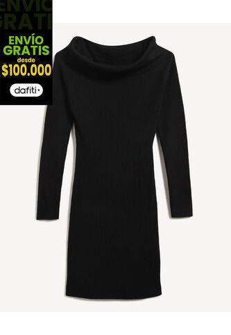 Vestido Para Mujer M/L Corto Color Negro Marca Seven Seven #28171439 Seven Seven