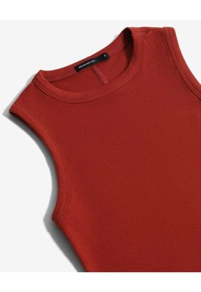 Camiseta  Para Mujer Manga Sisa Cuello Redondo Color Vino Marca Seven Seven #28097572