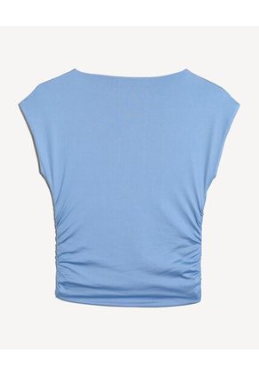 Camiseta  Para Mujer Manga Corta Cuello Redondo Color Azul Marca Seven Seven #28097579