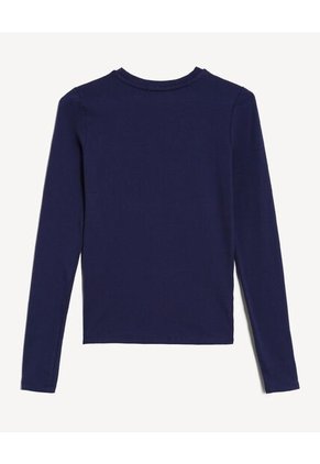 Camiseta  Para Mujer Manga Larga Cuello Redondo Color Azul Marca Seven Seven #28097587