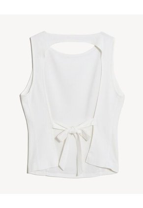 Blusa  Para Mujer Manga Sisa Color Marfil Marca Seven Seven #28128284