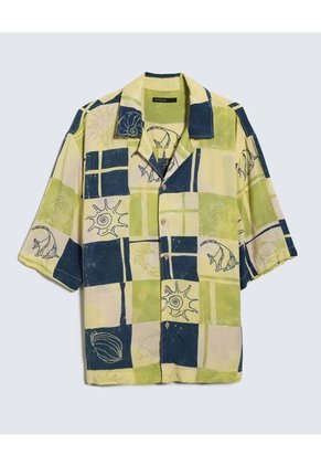 Camisa Para Hombre Seven Seven Color Verde Material Viscosa 100%