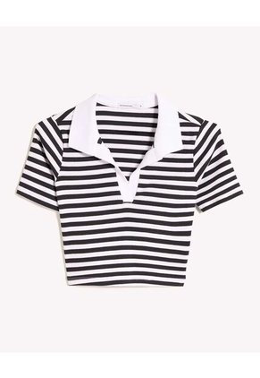 Camiseta Para Mujer Manga Corta Moda Color Negro Marca Seven Seven #28096379