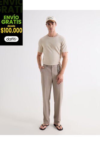 Pantalón Para Hombre Jogger Color Arena Marca Seven Seven #45071143 Seven Seven