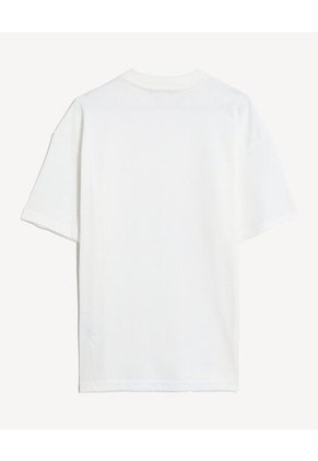 Camiseta  Para Hombre Manga Corta Cuello Redondo Color Hueso Marca Seven Seven #45098328