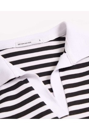 Camiseta Para Mujer Manga Corta Moda Color Negro Marca Seven Seven #28096379