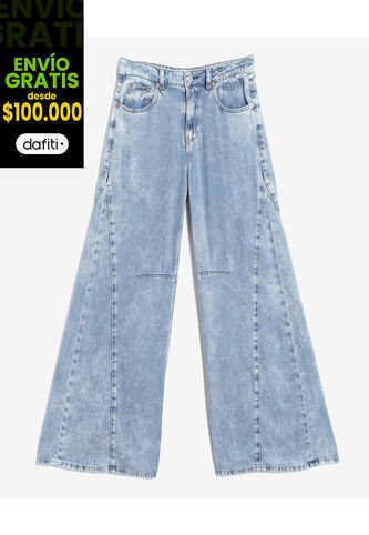 Jean Para Mujer Wide-Leg Color Azul Marca Seven Seven #28160981 Seven Seven