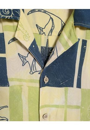 Camisa Para Hombre Seven Seven Color Verde Material Viscosa 100%