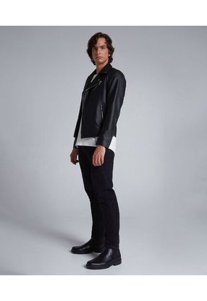 Chaqueta Para Hombre Pu Color Negro Marca Seven Seven #45080379