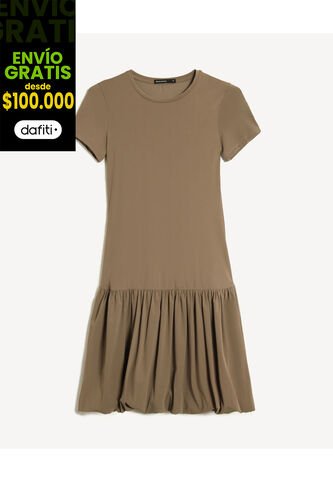 Vestido Para Mujer M/C Corto Color Verde Marca Seven Seven #28171480 Seven Seven