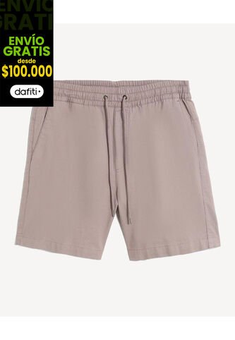 Bermuda Para Hombre Regular Corto Color Café Marca Seven Seven #45100724 Seven Seven