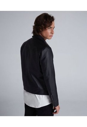 Chaqueta Para Hombre Pu Color Negro Marca Seven Seven #45080379