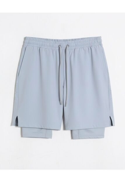 Bermuda  Para Hombre Biker Interno Largo Color Celeste Marca Seven Seven #45100736