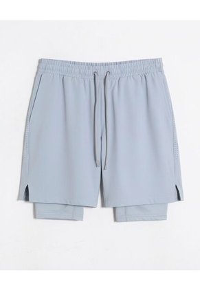 Bermuda Para Hombre Biker Interno Largo Color Celeste Marca Seven Seven #45100736