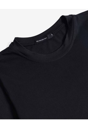 Camiseta  Para Mujer Manga Corta Cuello Redondo Color Negro Marca Seven Seven #28097596