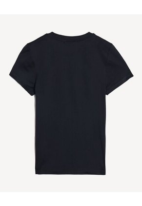 Camiseta  Para Mujer Manga Corta Cuello Redondo Color Negro Marca Seven Seven #28097596