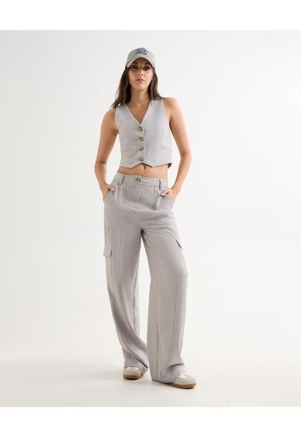 Pantalón Para Mujer Moda Color Gris Marca Seven Seven #28071877