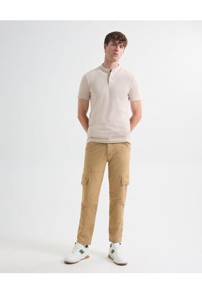 Polo Para Hombre Cuello Mao  Color Piel Marca Seven Seven #45110878