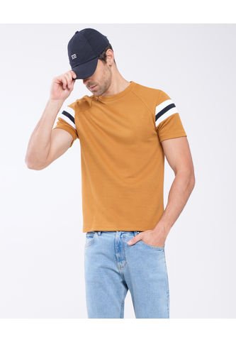 Camiseta Manga Corta Hombre Seven Algodón Café 45092352-71764 Seven Seven