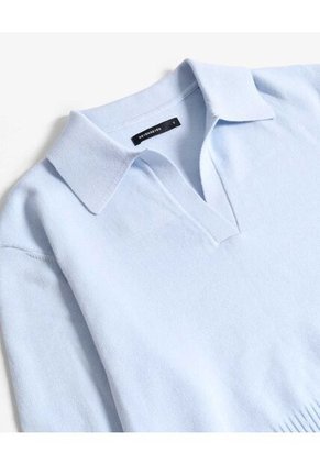 Saco Para Mujer Cuello V Color Celeste Marca Seven Seven #28330697