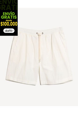 Bermuda Para Hombre Regular Corto Color Crudo Marca Seven Seven #45100721 Seven Seven