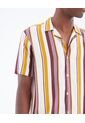 Camisa  Para Hombre Manga Corta Sin Bolsillo Color Vino Marca Seven Seven #45011892 de Seven Seven