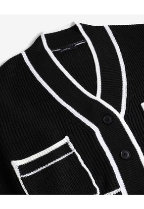 Saco  Para Mujer Cuello V Color Negro Marca Seven Seven #28330688