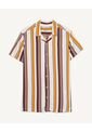 Camisa  Para Hombre Manga Corta Sin Bolsillo Color Vino Marca Seven Seven #45011892 de Seven Seven
