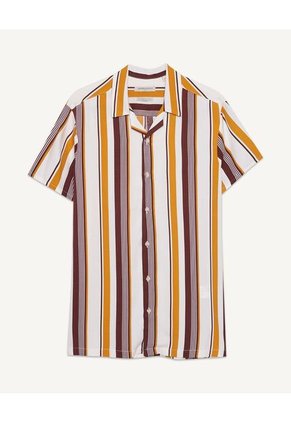 Camisa  Para Hombre Manga Corta Sin Bolsillo Color Vino Marca Seven Seven #45011892