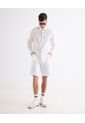Bermuda Tipo Chino Con Bolsillos  Para Hombre Crudo Seven Seven de Seven Seven