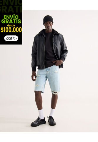 Bermuda Para Hombre Regular Corto Color Azul Marca Seven Seven #45100728 Seven Seven