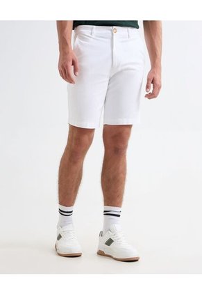 Bermuda Tipo Chino Con Bolsillos  Para Hombre Crudo Seven Seven