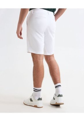 Bermuda Tipo Chino Con Bolsillos  Para Hombre Crudo Seven Seven