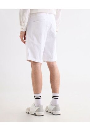 Bermuda Tipo Chino Con Bolsillos  Para Hombre Crudo Seven Seven
